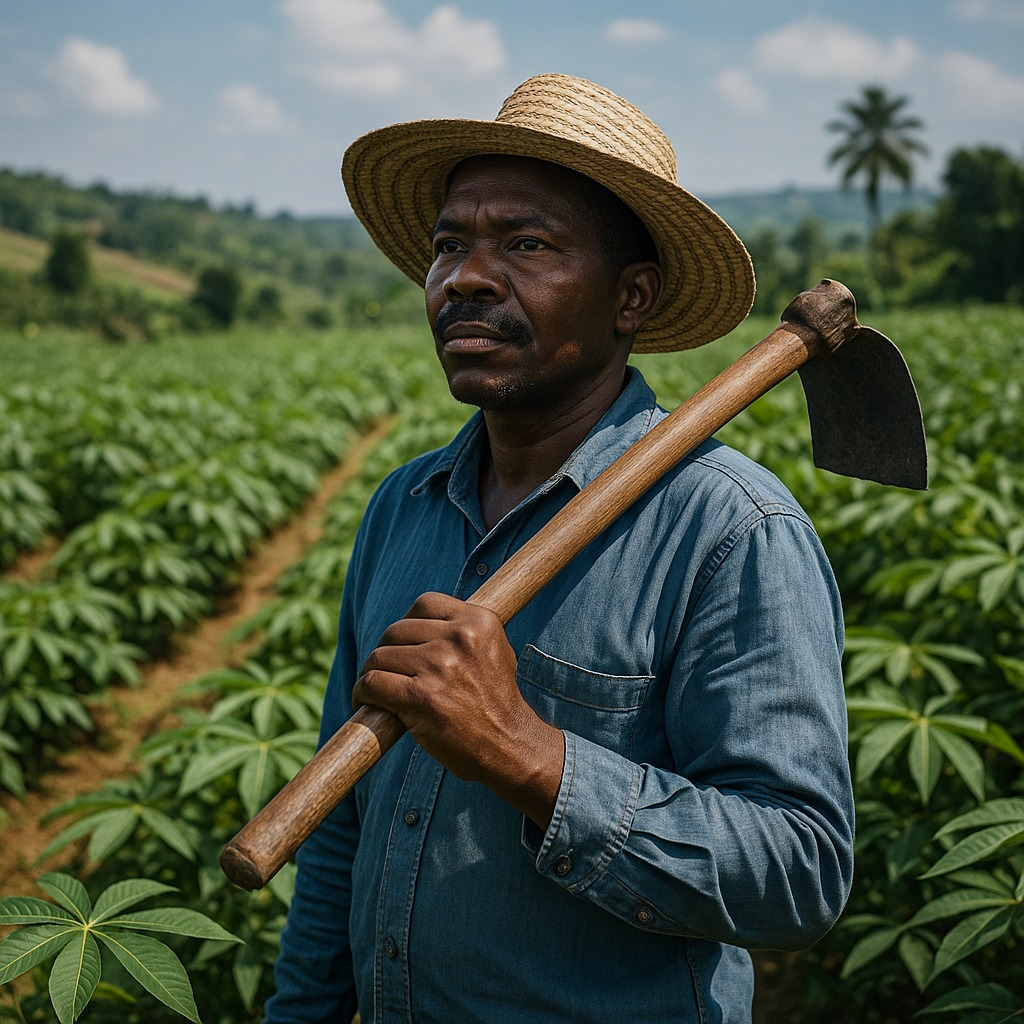 🌱 A Congolese farmer standing proudly in his fertile fields – a symbol of agricultural transformation and sustainable prosperity. Congo’s land, true green gold, has the power to feed Africa and the world while creating millions of jobs.